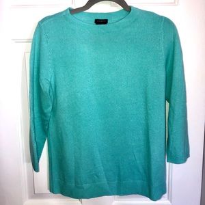 Talbots Audrey 3/4 Sleeve Pure Cashmere Sweater